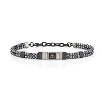 Pulsera Amen Hombre Acciaio uomo in Acero Ematite ACBR1004 - ACBR1004